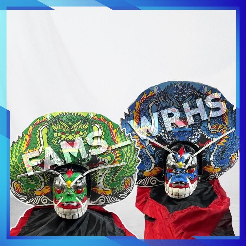 HIJAU (ดีที่สุด) ขนาดจัมโบ้เด็ก Barongan Devil Sponge สีเขียว Barongan Sponge Barongan Pz58