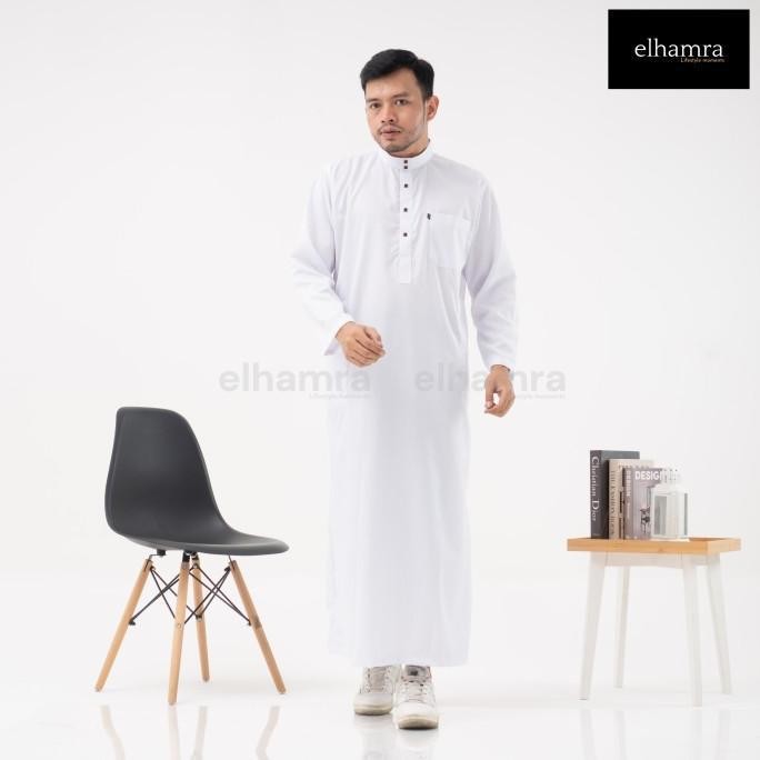 ST elhamra - เสื้อคลุมผู้ชายสําหรับผู้ใหญ่ วัสดุ M33B - สีขาว