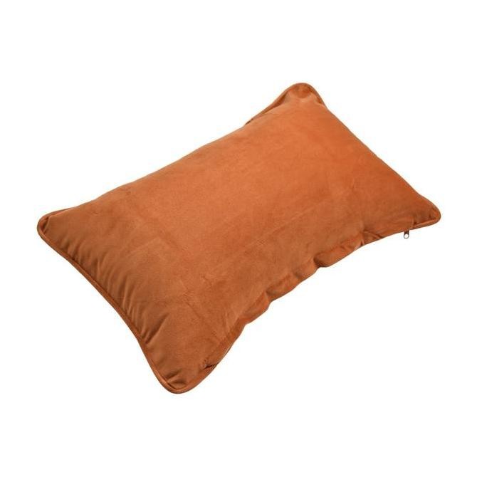 - INFORMA SOFA CUSHION COVER 0X0 CM VELVET - เบิร์นสีส้ม