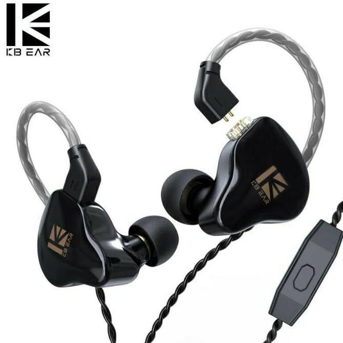 JB KBEAR KS1 / KS 1 พร้อมไมโครโฟน Dual Magnetic DD In Ear Monitor หูฟัง None