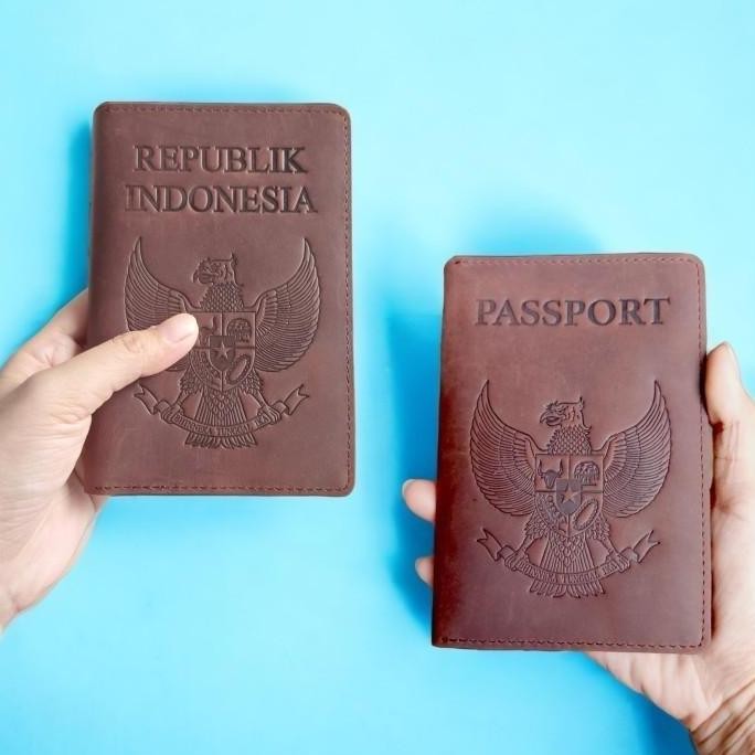 Ishiya หนังแท้ครุฑอินโดนีเซียปกหนังสือเดินทาง / หนังสือแต่งงาน