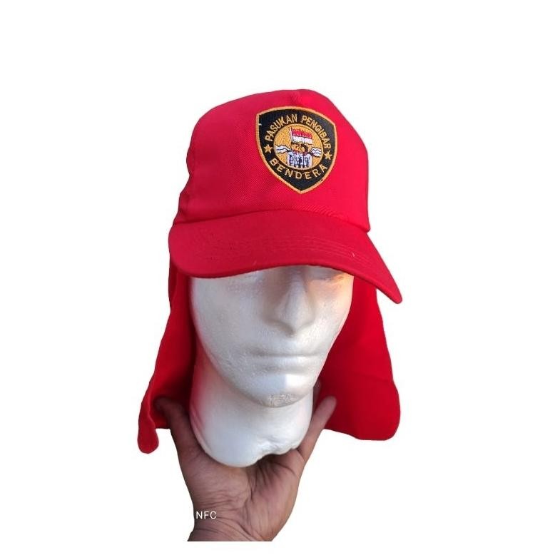 MERAH Wwr-76 Red Paskibra Hat Drill Material ออกแบบที่น่าสนใจ