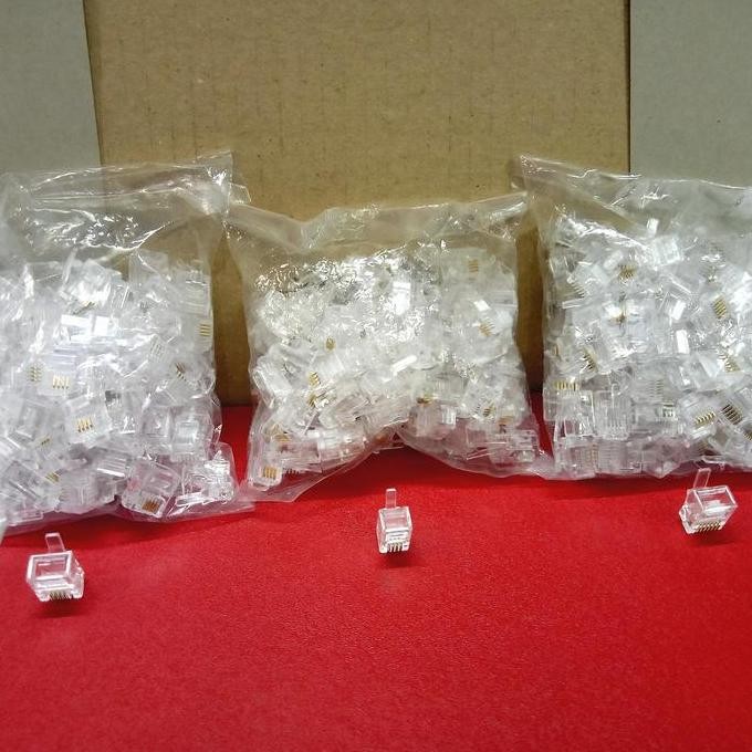 RJ11 RJ 11 4Pin ตัวเชื่อมต่อขนาดใหญ่ RJ 9 RJ9 4Pin ขนาดเล็ก RJ12 RJ 12 6Pin