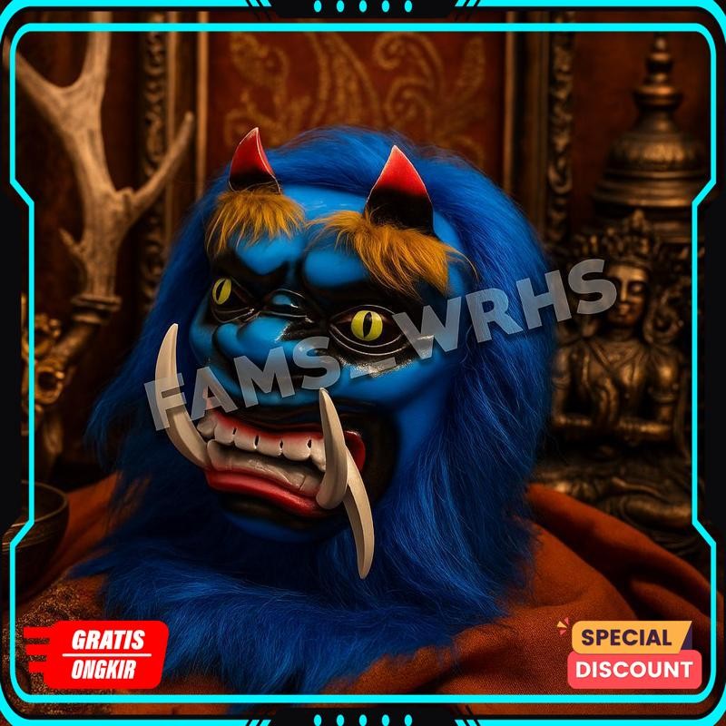 Good - Gedruk Mask Beto Monster Mask Blue Sponge Material Vc-00
