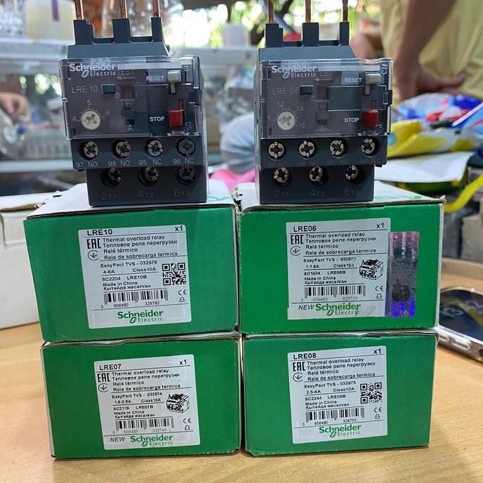 - SCHNEIDER THERMALT OVERLOAD TVS LRE06 LRE 07 LRE08 LRE10