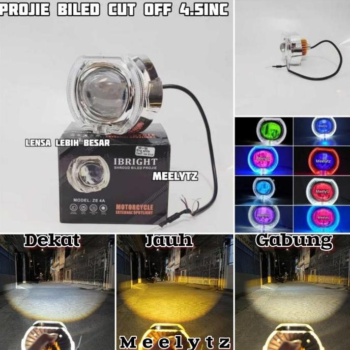 CAHAYA IBRIGHT ZE 4A - โปรเจคเตอร์บิลไลท์คัทออฟ 4.5Inc Ibright ZE 4A Plus Shrud และ Devil