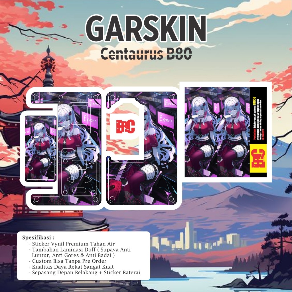 สติ๊กเกอร์ E2r สร้างสรรค์ ขาย Sicentaurus B80 20 Garskin Label Custom Fullbody Precision