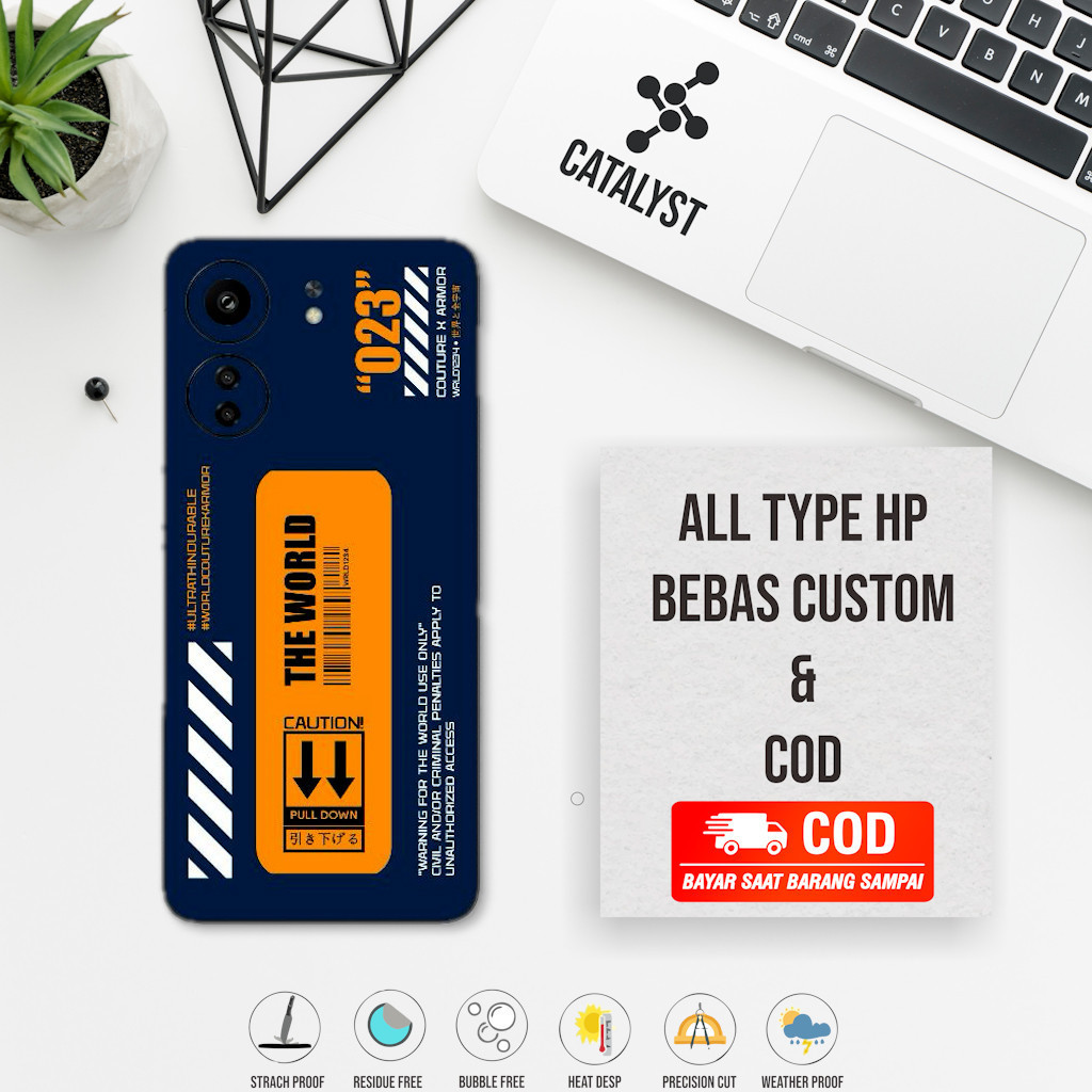 Garskin Sticker Redmi 13c Skn Tuyu Label Custom Precision