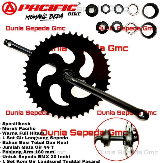 Crank Set Direct Gear Bmx Bike 20 นิ้ว Crankset Middle Gear 44 T