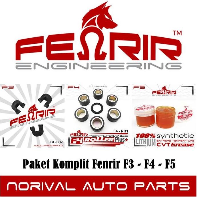 แพ็คเกจสไลด์ชิ้นครบชุด - Roller Plus - จาระบี CVT - Fenrir F3 F4 F5 RESTOCK