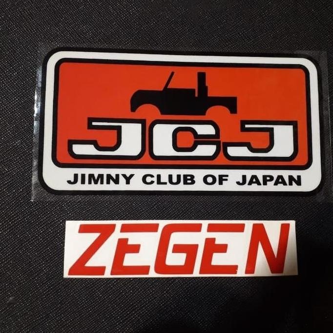 สติ๊กเกอร์ JCJ Jimny Club of Japan สติ๊กเกอร์กระจกทั้งหลัง