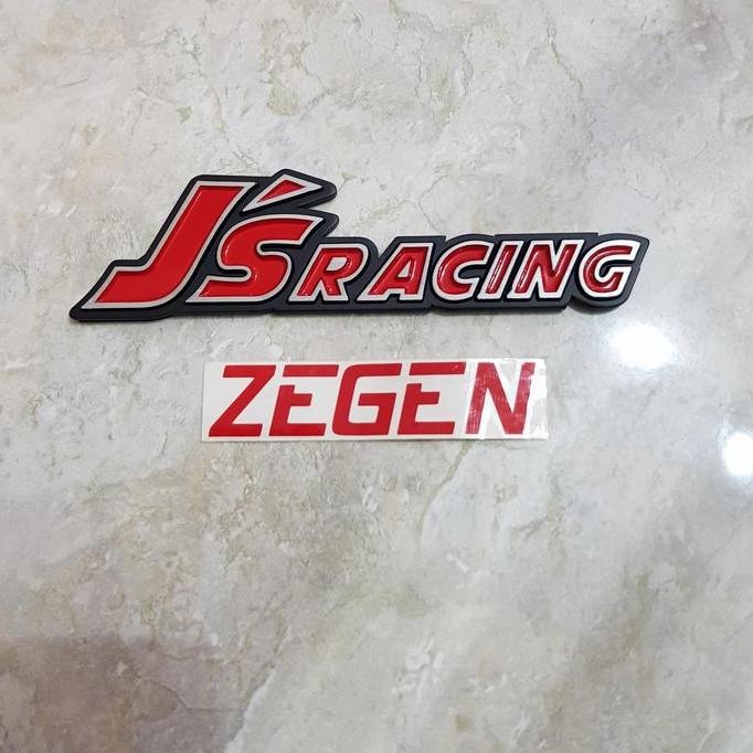 MERAH Emblem jsracing js racing โลหะสีแดง etie คุณภาพสูง