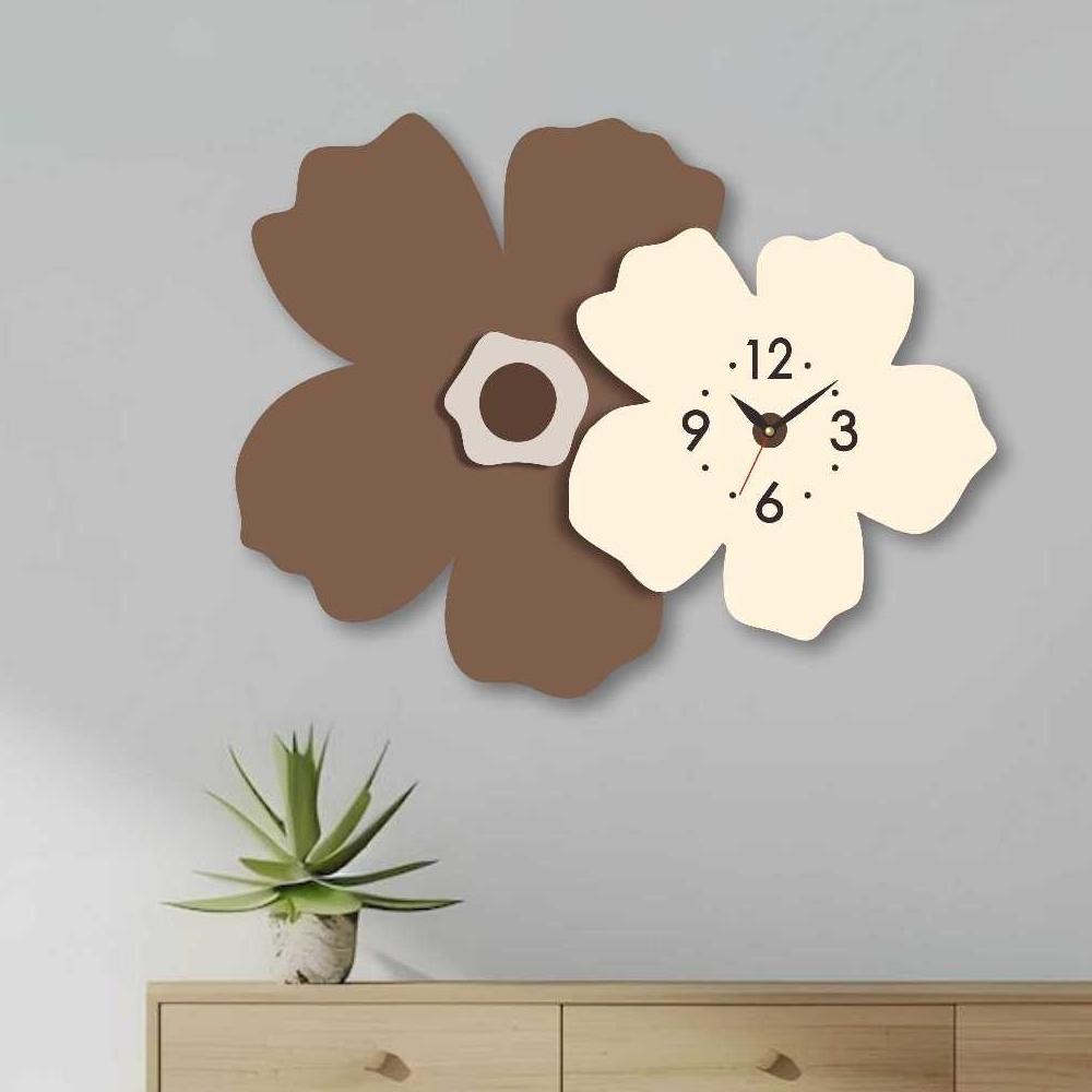 MATAHARI HOME Sweet Hme Sunflower แกะสลักนาฬิกาแขวนห้องนั่งเล่นห้องนอนตกแต่ง Z56