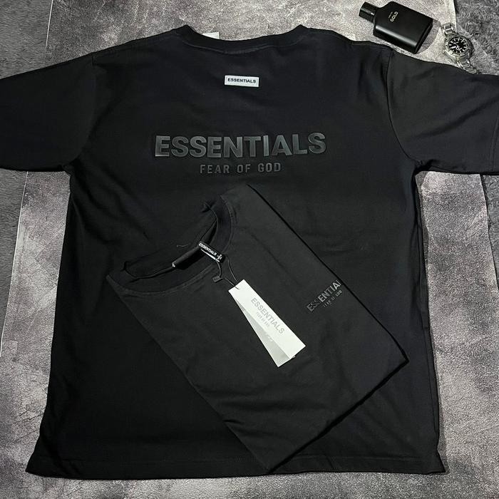 Essential Fog 3D Text 20S เสื้อยืด Oversize Jumbo สําหรับผู้ชายและผู้หญิง