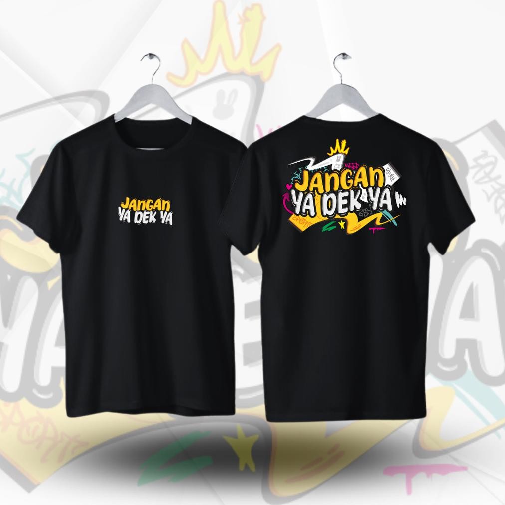 เสื้อยืด Distro Dont Yes Dek Yes Black Short Sleeve K6