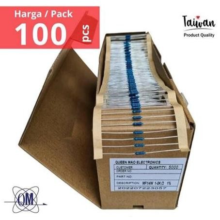 WHOLESALE PACK - RESISTOR 10 15 18 22 27 33 39 47 56 68 82 OHM METAL FILM MF-1/4W 1%