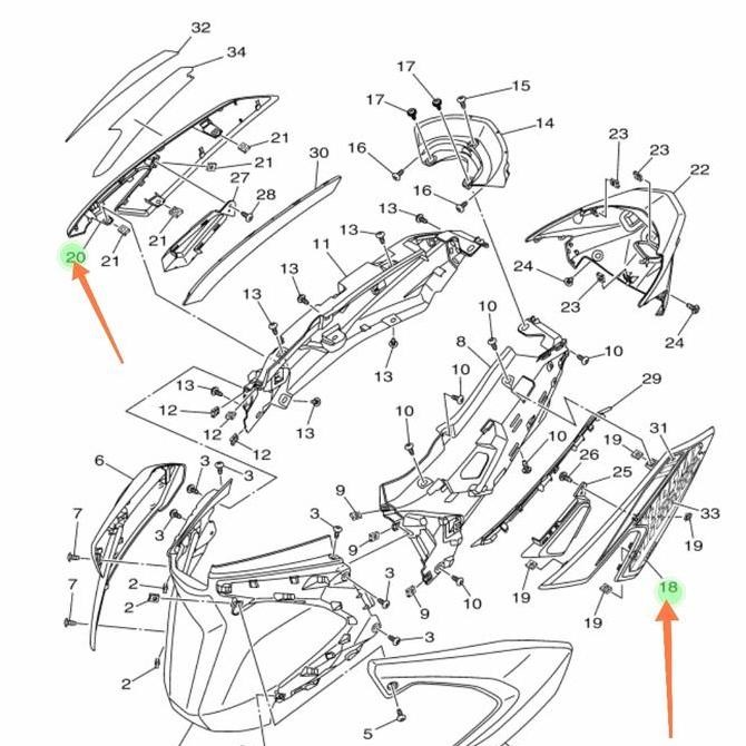 ฝาปิดด้านข้าง Body Xride X Ride 125 สีดําขวาซ้าย Original By8-P2/33 ราคาคุณภาพดีที่สุด