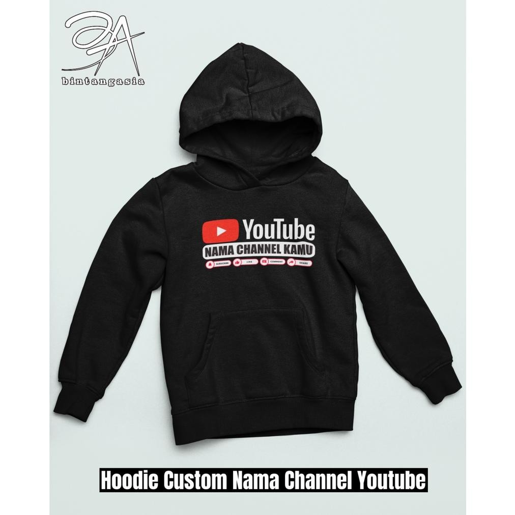 DB8>> BA039 เสื้อฮู้ด Youtube แบบกําหนดเองพร้อมชื่อช่องขนแกะหนา