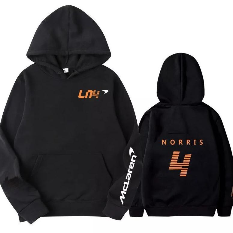 DR161>> F1 LANDO NORRIS McLaren ผู้ชายและผู้หญิงที่กําหนดเองหนา Distro Racer Hoodie Jacket