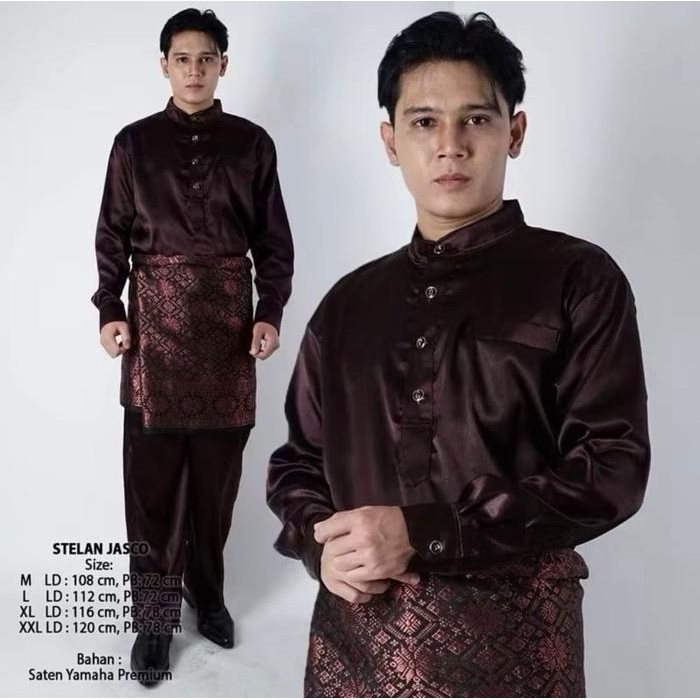 KAWASAKI KH ชุดเทลูกเบลอันก้าผู้ชาย || Jasco Premium Set || รัมปักฟรี || ชุดเสื้อผ้าผู้ชายผ้าไหมคาวา