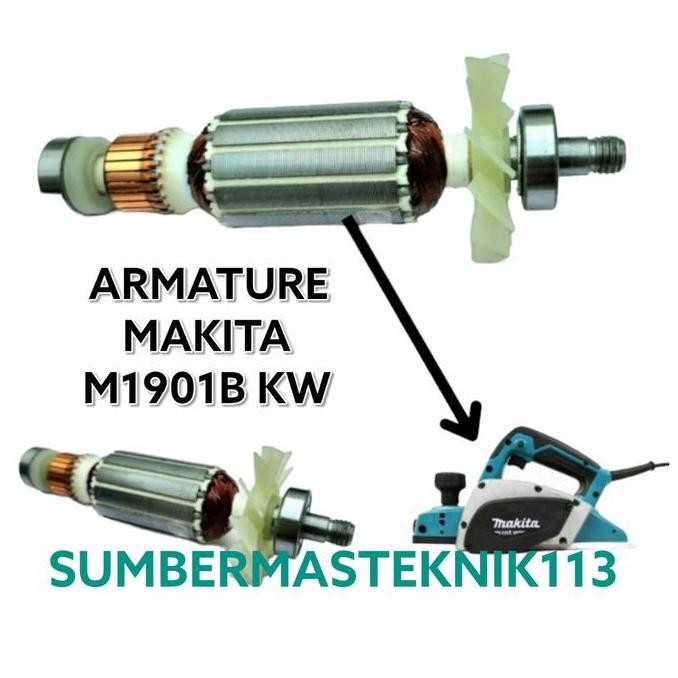 มีซิน เสิร์ฟใบกํากับภาษี! ARMATURE MAKITA M1901 B ARMATURE MAKITA M 1901 วงเวียนเคลือบ