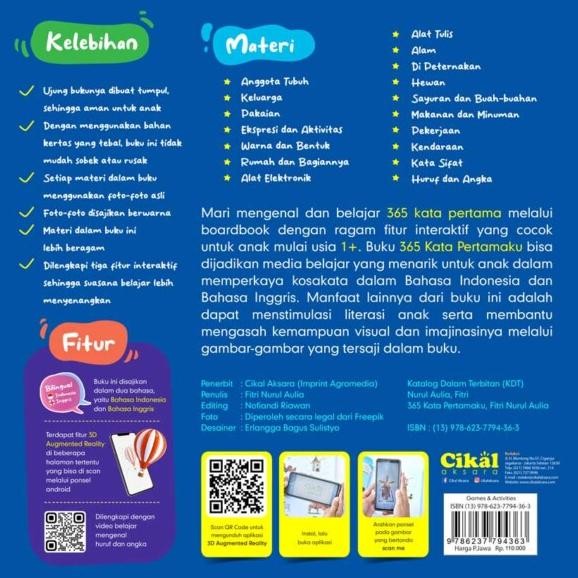 Tw39 Ag - หนังสือกิจกรรม My First 365 Words - Fitri Nurl Aulia Tw39