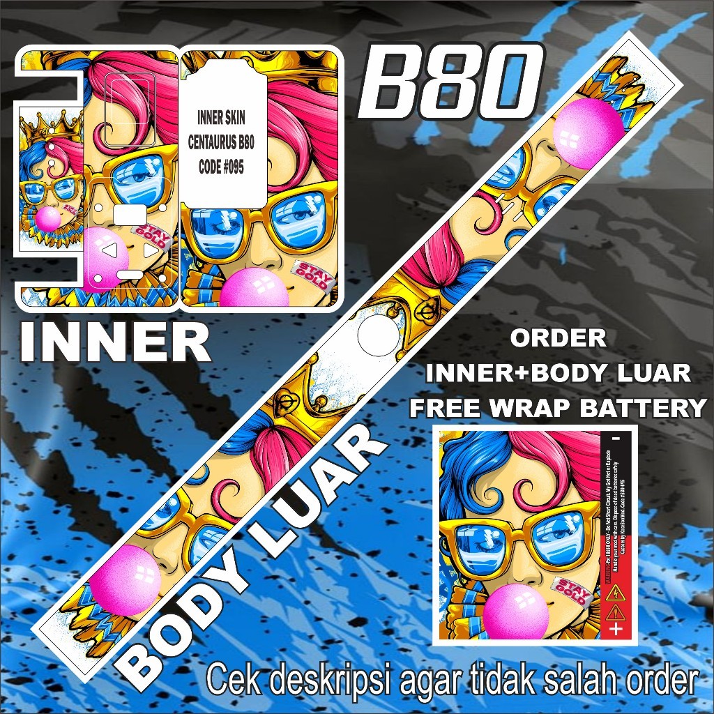 Garskin Sticker B80 95 Custom Precision Label