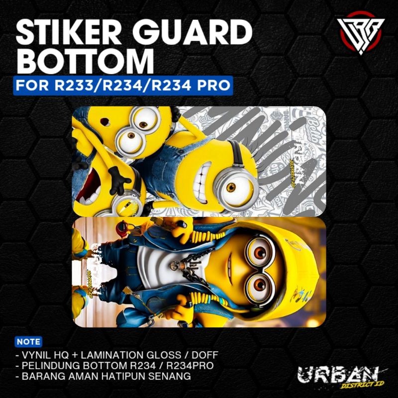 Garskin Sticker Sticker Pack Bottom Guard R Series 234 233 150 By District G7 Precision Custom Label