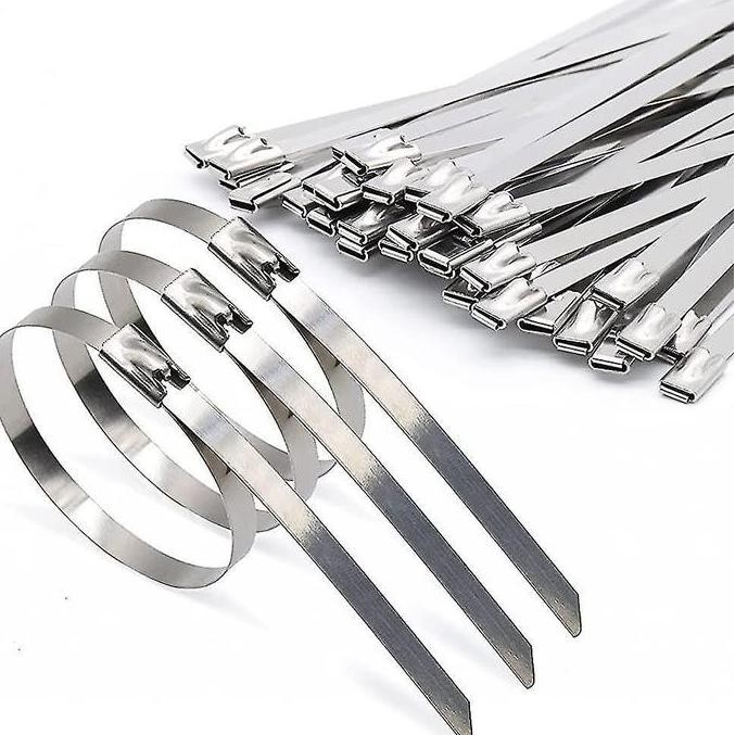 "\"\"\"\] Cable Ties Tie แคลมป์พันท่อไอเสียสแตนเลส