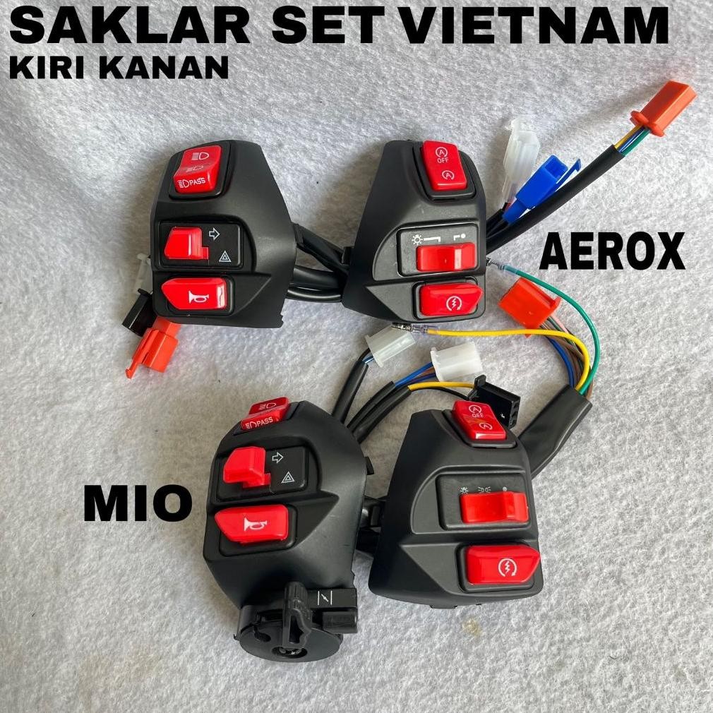Mio Aerox 155 ชุดสวิทช์ซ้ายขวา Mio Soul GT RIGHT และ LEFT SWITCH VIETNAM PNP รุ่น ALL AEROX MIO Comp