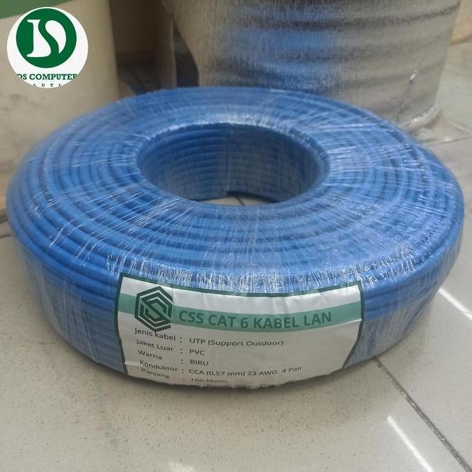 จัดส่งฟรี - สาย LAN CSS UTP Cat6 100 เมตร ป้องกันรังสียูวี