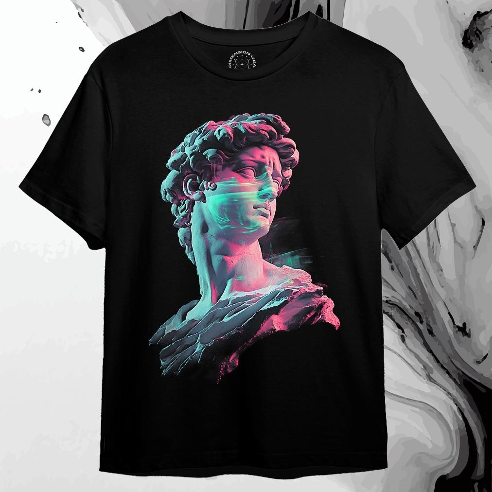3D Half Body Sculpture Premium Distro เสื้อยืด V2 Dt0969