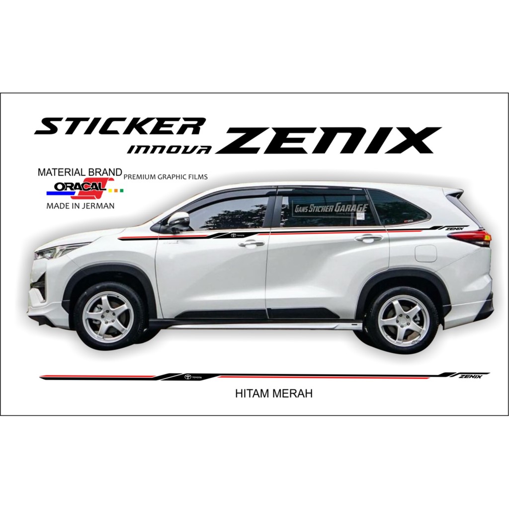 Toyota Innova Zenix 2023 2024 สติ๊กเกอร์ Innova Zenix Body Sticker Variation