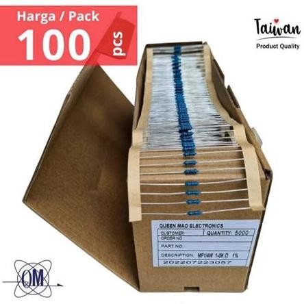 WHOLESALE PACK - RESISTORS 10K 12K 15K 16K 18K 20K 22K 27K 10 15 22 27K OHM METAL FILM