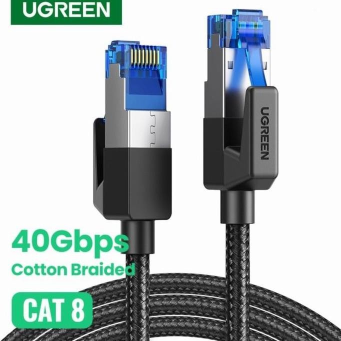 จัดส่งฟรี - Ugreen Cat8 สาย Lan 40Gbps 2000Mhz SSTP NW153 Ugreen Cat 8 Lan Cable