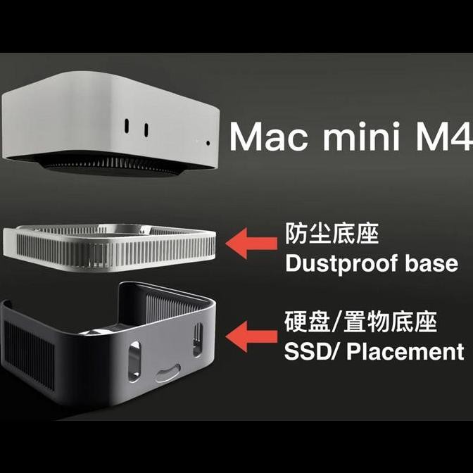 แท่นวางขนาดเล็กกันฝุ่น Mac m4 - ที่วางฐานทีวีของ apple คุณภาพสูง ฮับภายนอก