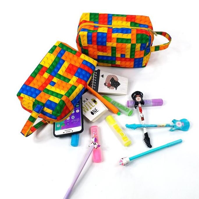 Pouch Box Motif Box Birthday Hampers Pencil Case Fan Bricks