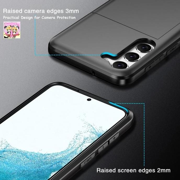 ปลอก Samsung S24 S25 S26 S27+ Ultra Plus Card Holder Case Card Slot