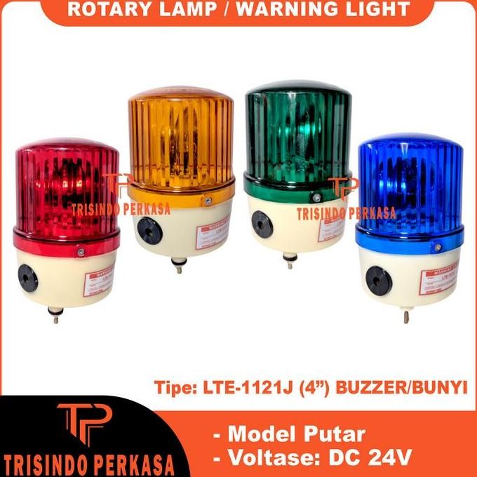 ROTARY LAMP / WARNING LIGHT LTE 1121J 4" Buzzer (เสียง) DC 24V