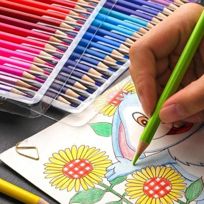 Brutfuner Painting Oil Pencil Artist Color Pencils Set 48