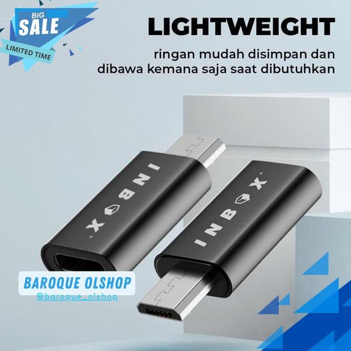 INBOX CONVERTER IPHONE LIGHTNING เป็น MICRO ADAPTER OTG CONNECTOR PREMIUM ADAPTER สุดยอดผลิตภัณฑ์
