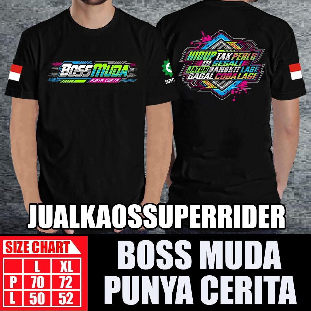 เสื้อยืดผู้ชาย Young Boss มีเรื่องราวของ Falling Rise Again Failed to Try It Again O&J Style