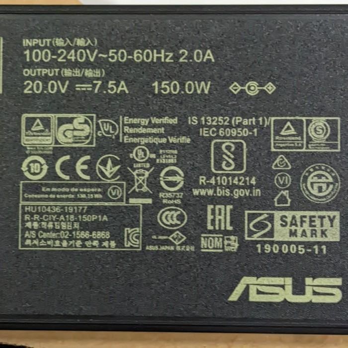 Asus 150W 20V 7.5A A18-150P1A ADP-150CH B อะแดปเตอร์ชาร์จแล็ปท็อป