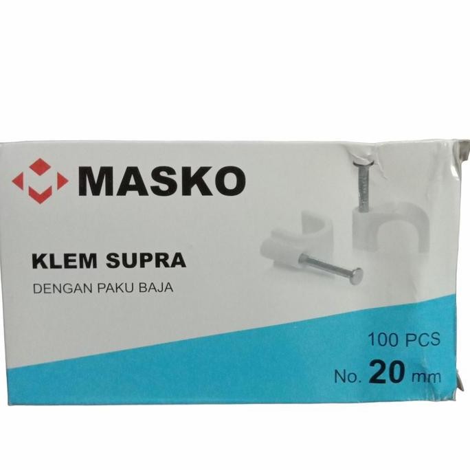SUPRA 20MM CLAMP MASKO CONTENTS 100PC / SUPRA CLAMP MASKO 20MM BOX