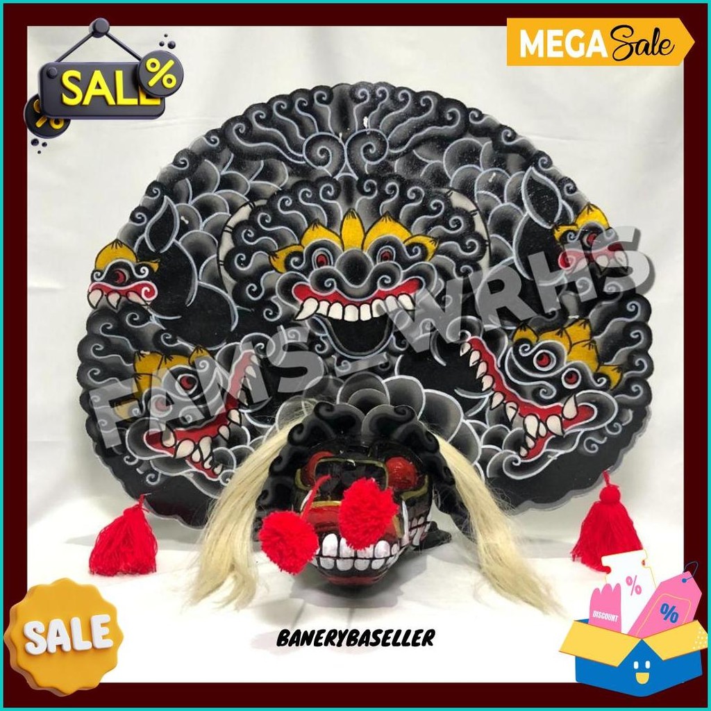 Barongan Telon Vip Size 22 Full Wood Barongan Caplokan Kayu