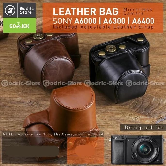 ใหม่กระเป๋าหนังกล้อง Sony Alpha A6400 A6300 A6000 Case Premium