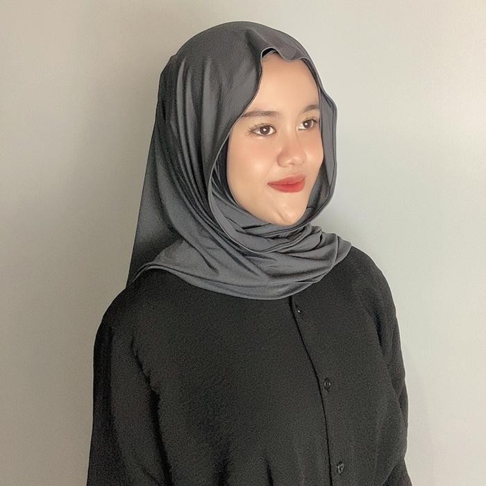 RHS LUNA HIJAB - เนื้อหา 3 ชิ้น Pashmina ภายในครอบคลุมคอ Pashmina ภายใน Ninja Pashmina รูปไข่ทันที