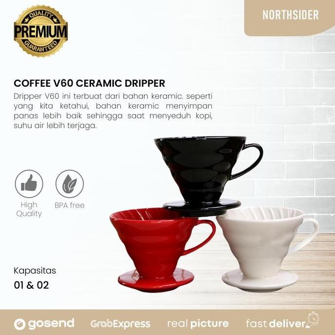 V60 Dripper 02 Ceramic - V60 Ceramic Coffee Dripper