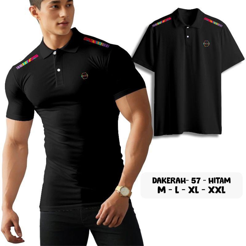 เสื้อยืดกีฬาผู้ชาย Gym Running Golf Dryfit พร้อมคอปกกระดุม Viral ล่าสุด 2025 AD-25