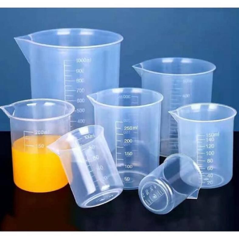 ถ้วยตวง / ถ้วยตวงพลาสติกสําหรับห้องครัวในห้องปฏิบัติการ / ถ้วยตวงแก้วพลาสติก 50Ml 100Ml 150Ml 250Ml 